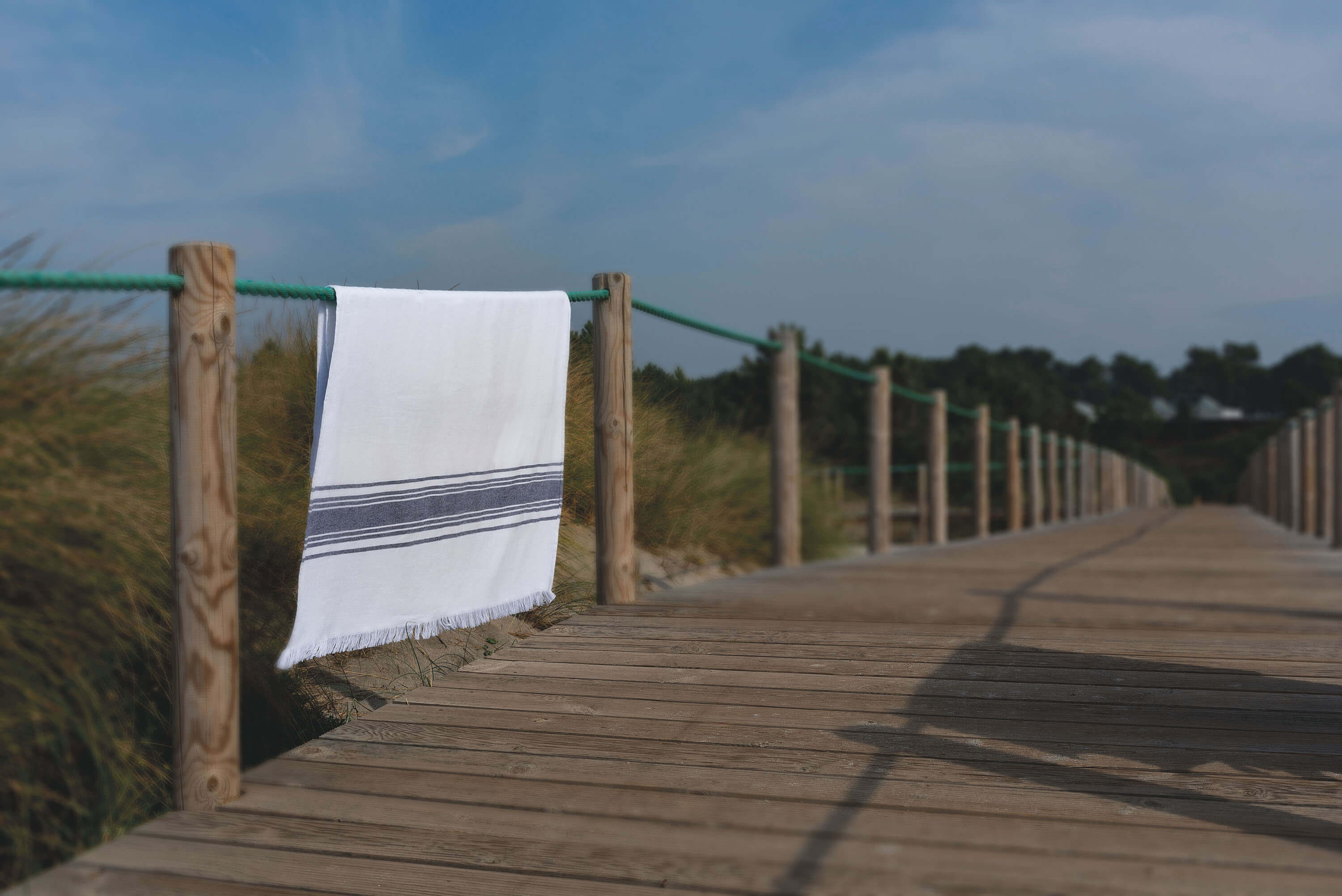 Большое полотенце для пляжа Mykonos Denim