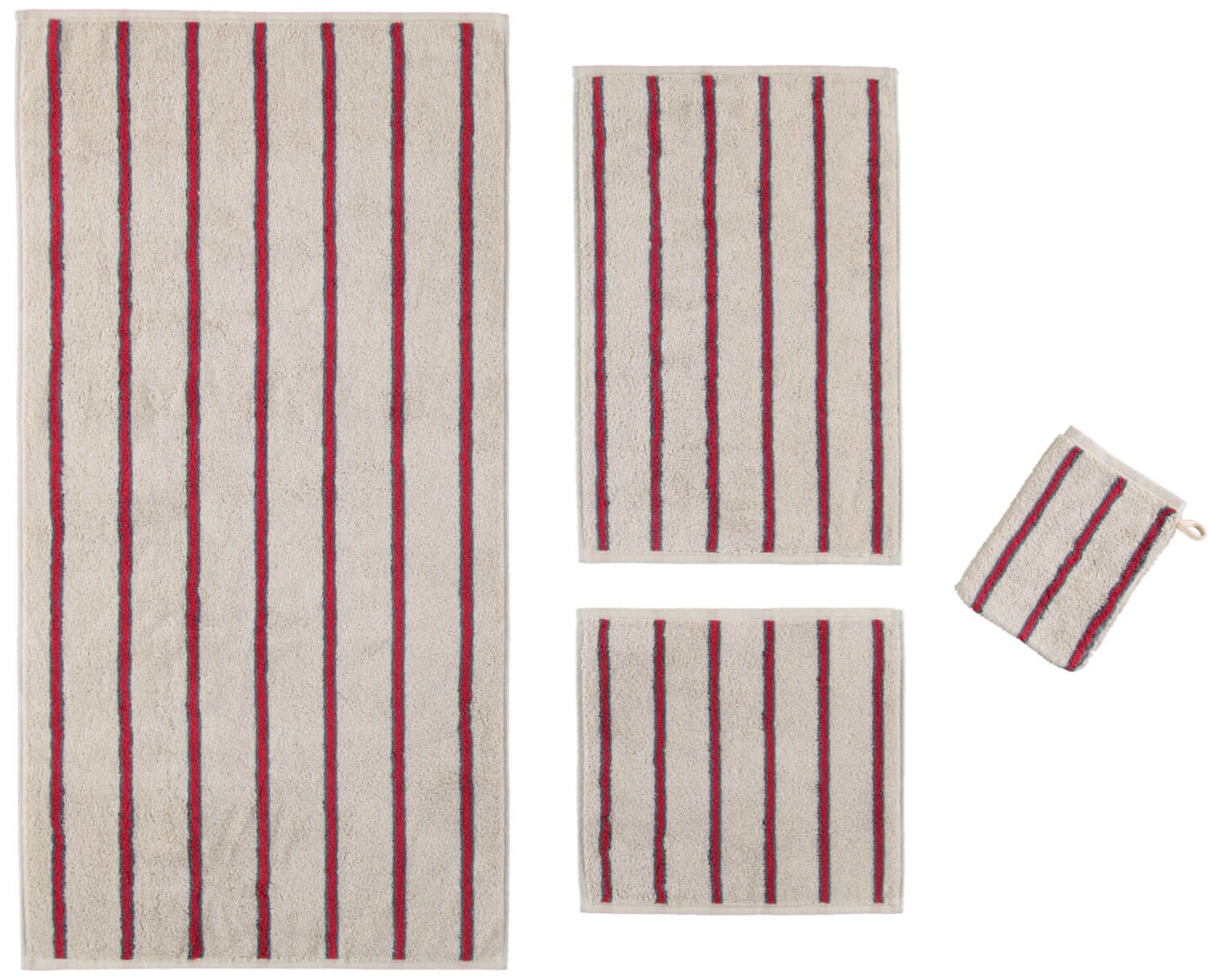 Махровое полотенце Polo Stripes Travertin