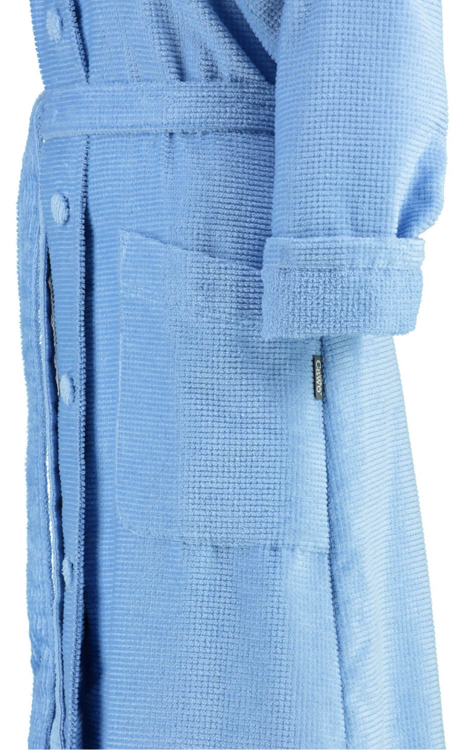 Велюровый халат Shawl Collar Mittelblau