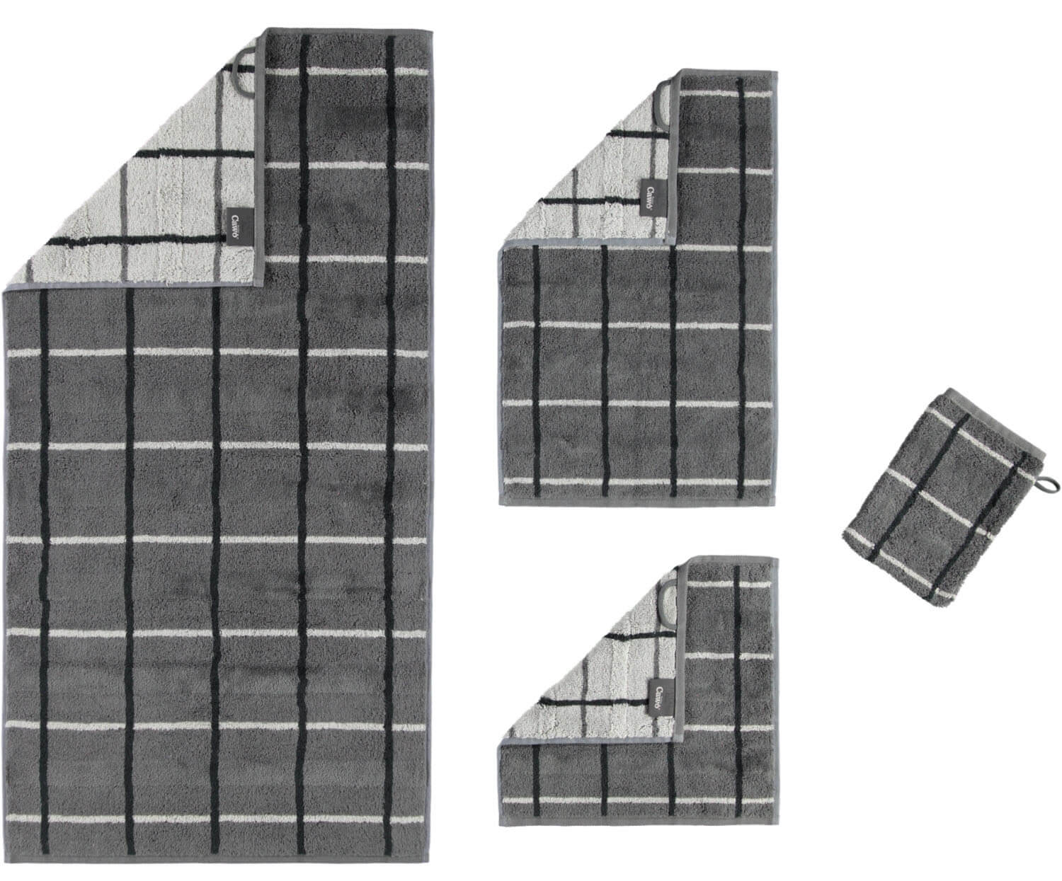 Полотенце из хлопка Square Cubes ☞ Размер: 80 x 150 см