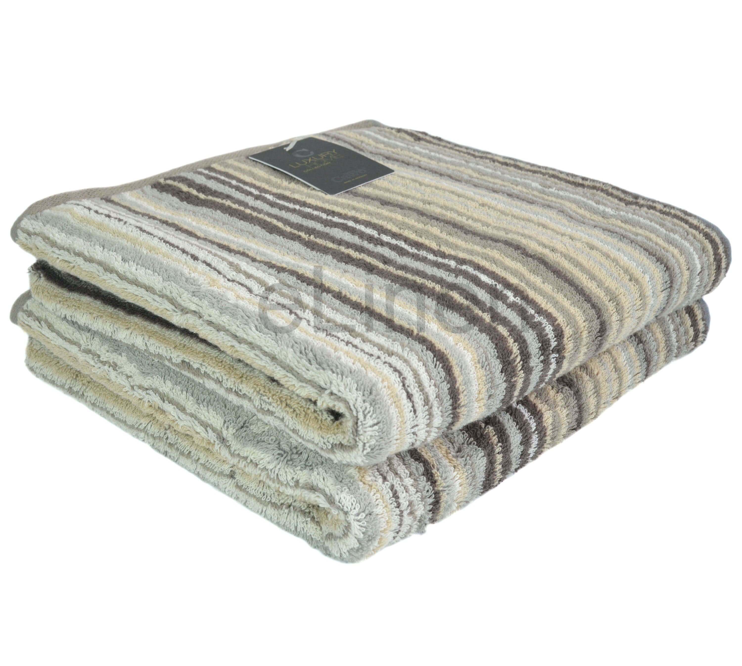 Банное полотенце Two-Tone Stripes Graphit ☞ Размер: 50 x 100 см