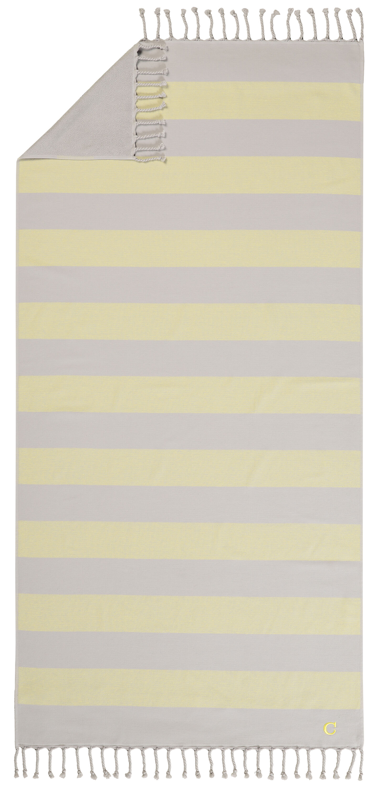 Пляжное полотенце Hamam Stripes Lemon