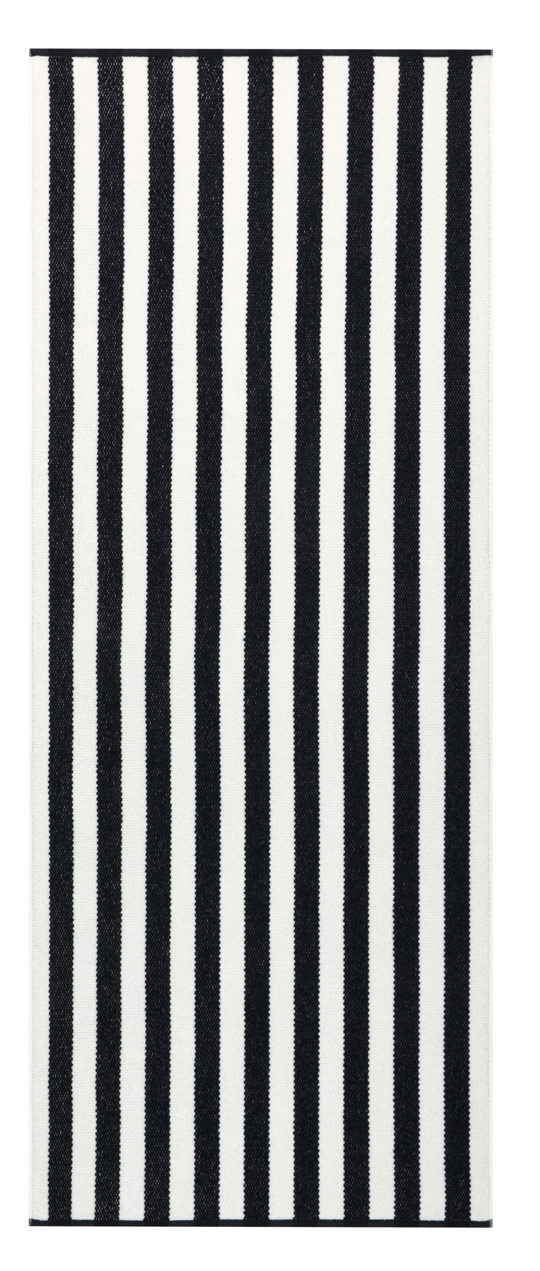 Махровое полотенце Travel Stripes Schwarz