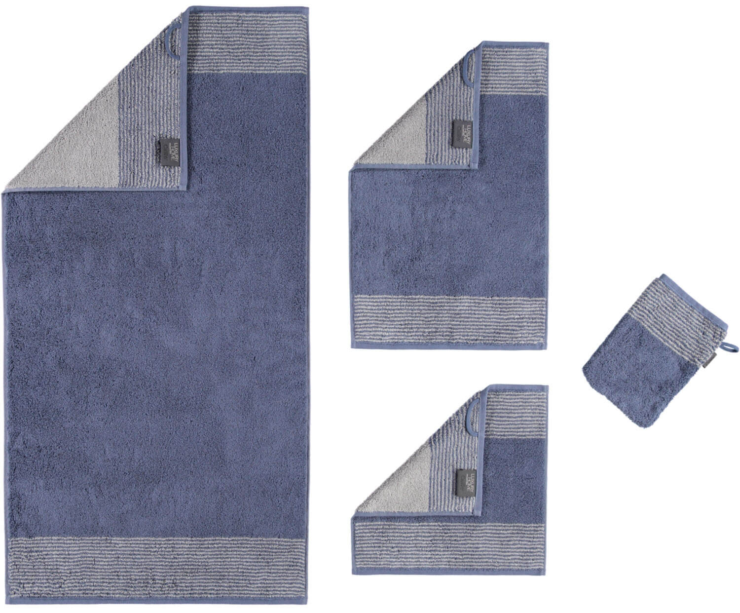 Полотенце Two-Tone Nachtblau Cawo ☞ Размер: 80 x 150 см