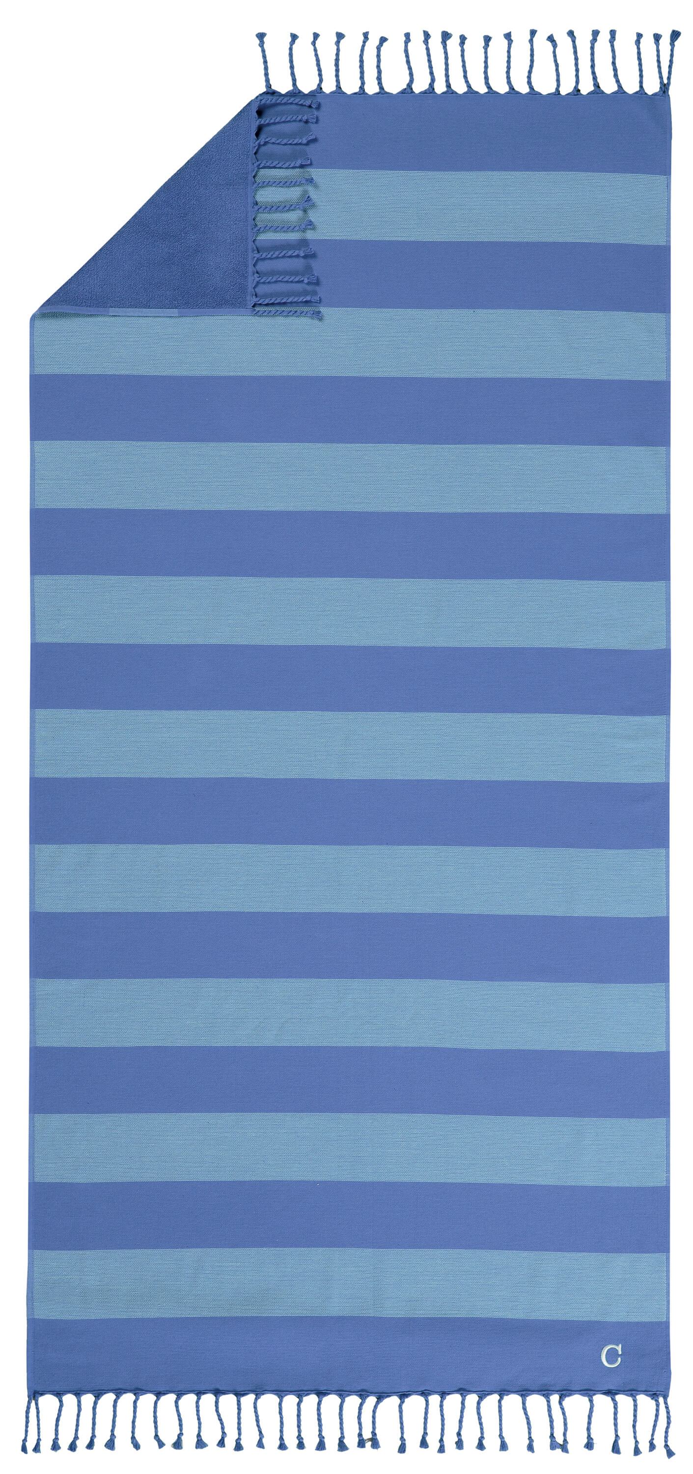 Пляжное полотенце Hamam Stripes Saphir