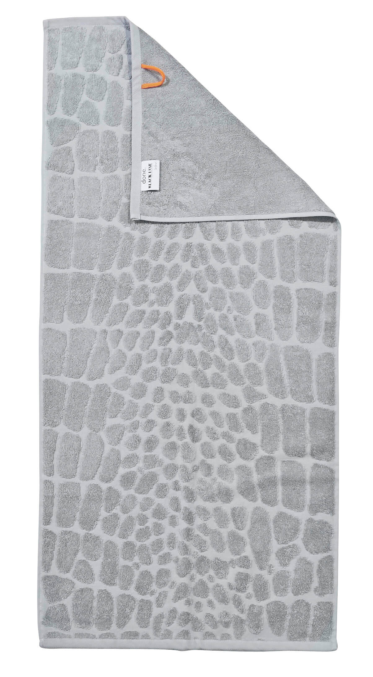 Полотенце из 100% хлопка Black Line Croco Silver ☞ Размер: 50 x 100 см