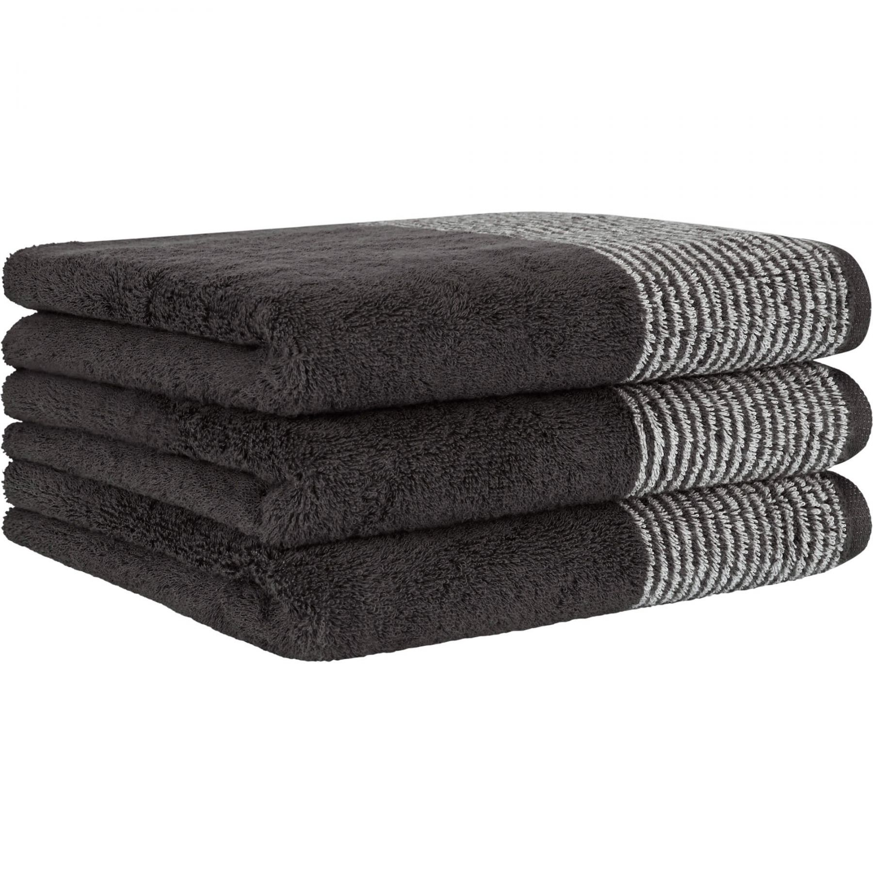 Махровое полотенеце Two-Tone Basalt (590-73)