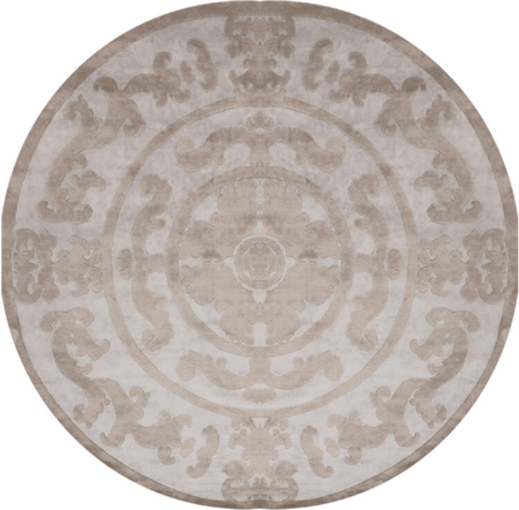 Французский ковер Pompadour Circle Silver | Размер: Ø 300 см