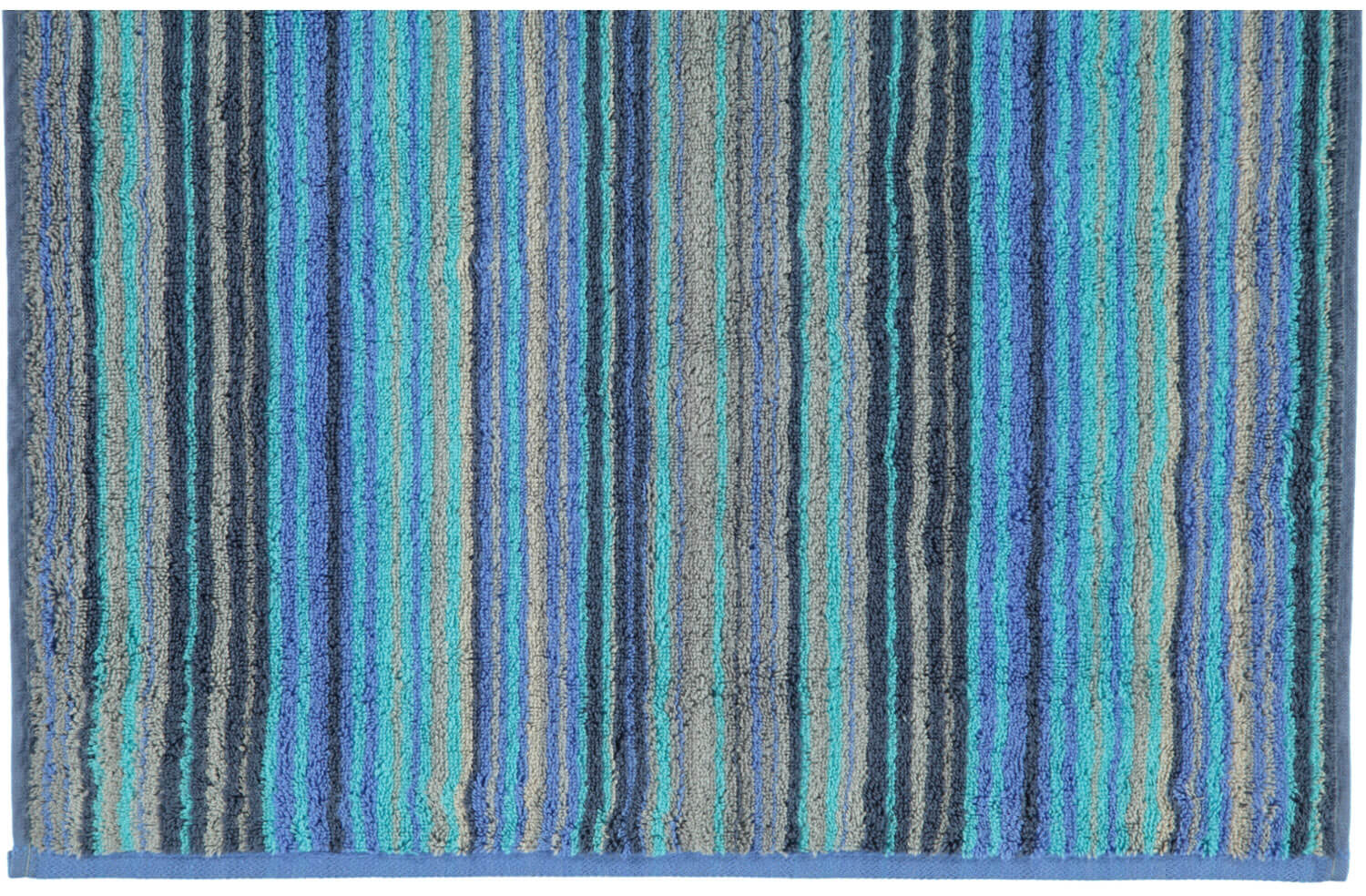 Махровое полотенце Two-Tone Stripes Blau