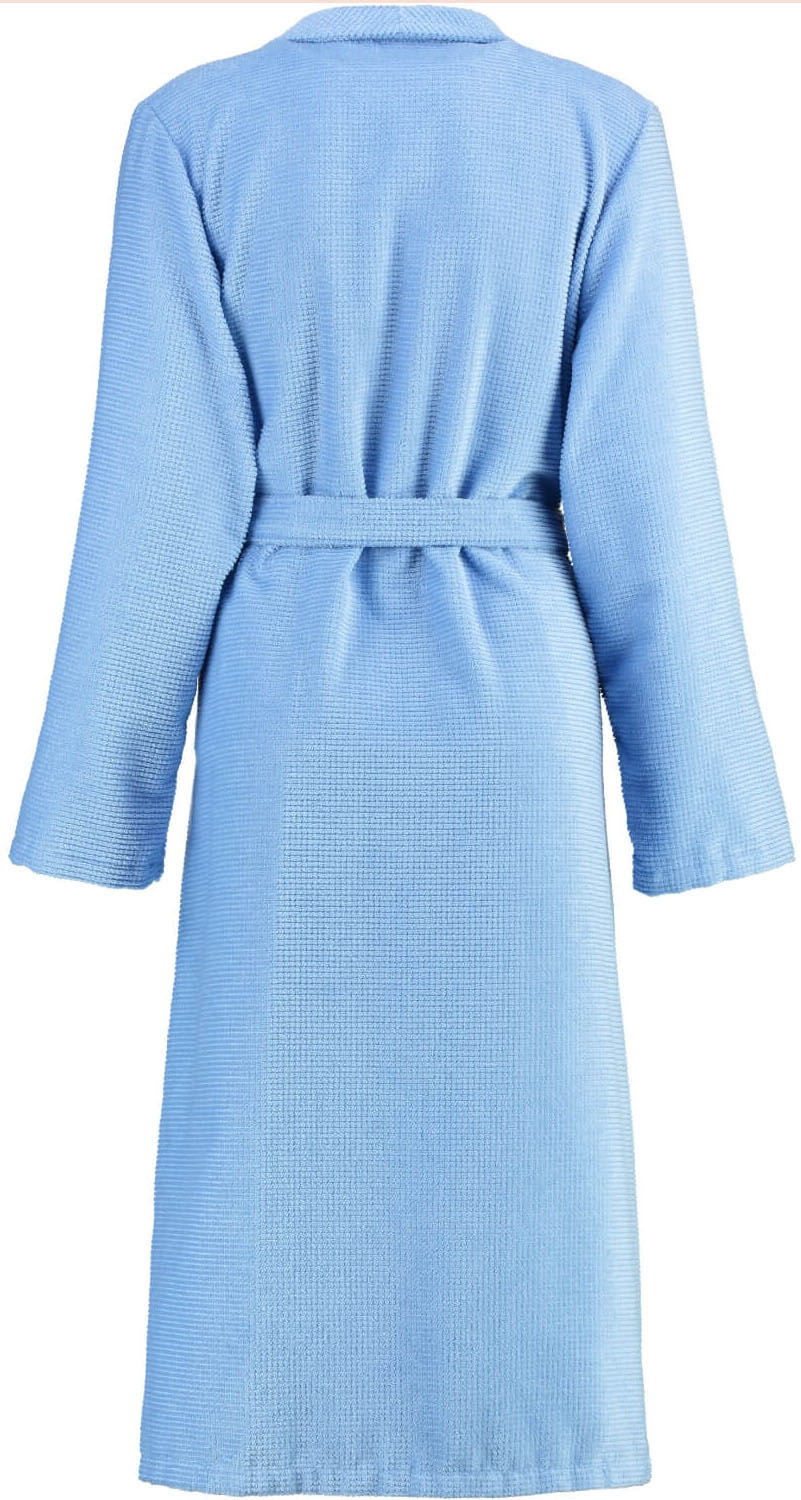 Велюровый халат Shawl Collar Mittelblau