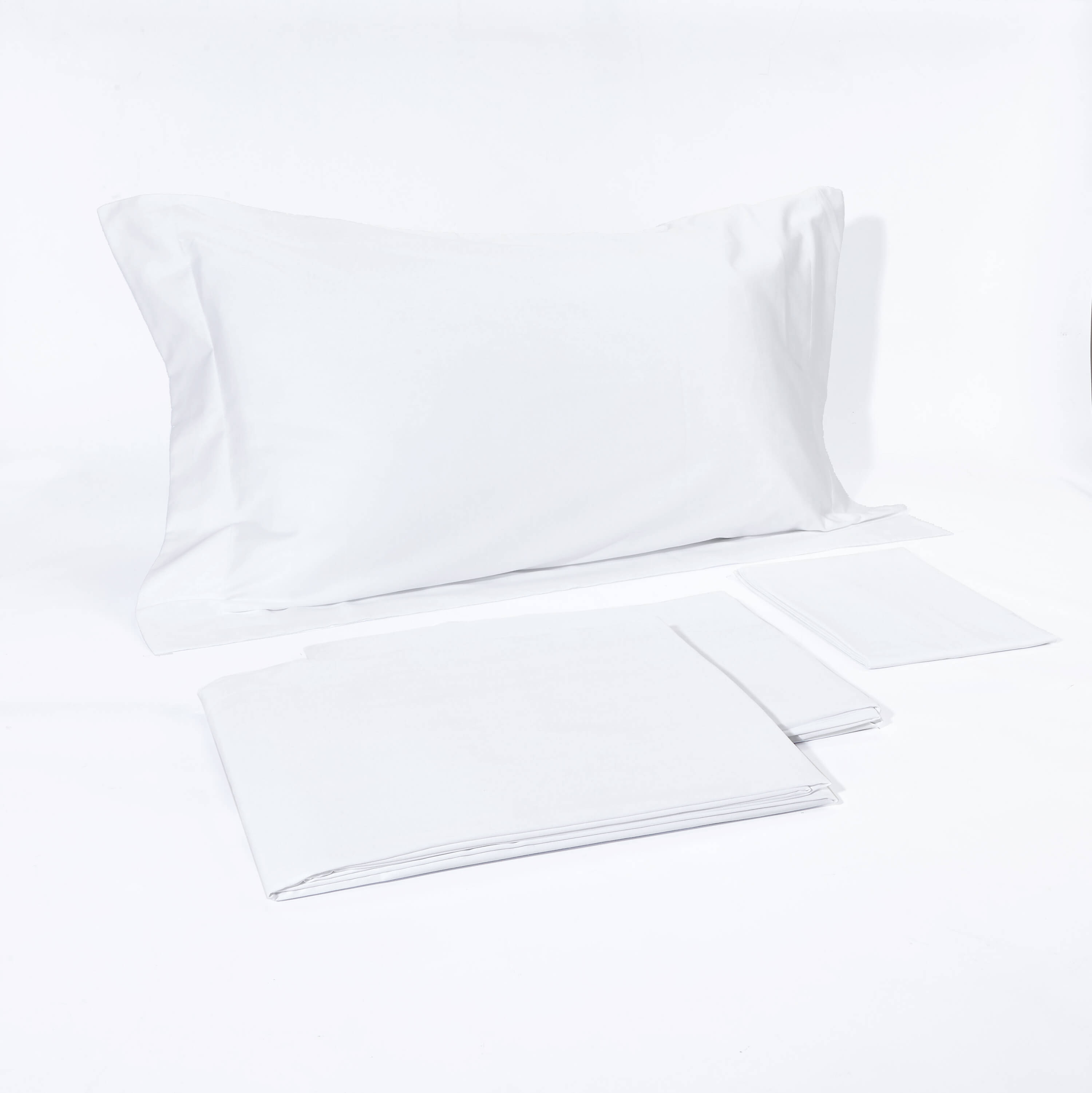 Сатиновая простынь Elegance Bianco ☞ Размер простыни: 250 x 290 см