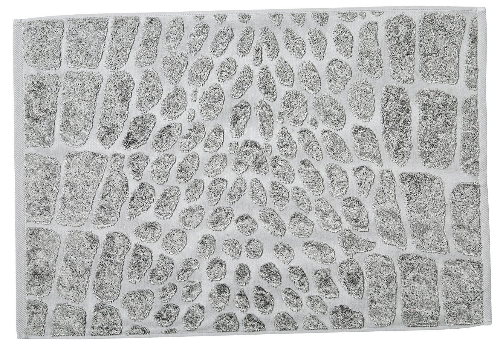 Банный коврик Black Line Croco Silver ☞ Размер: 50 x 70 см