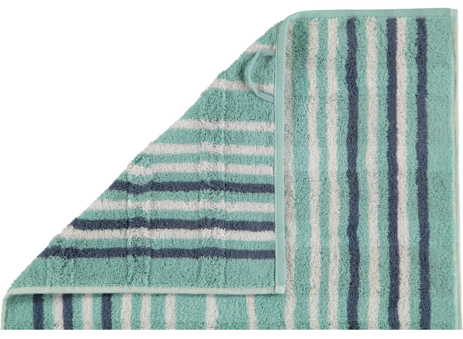 Полотенце из египетского хлопка Noblesse Stripes Seegrun (1082-44)