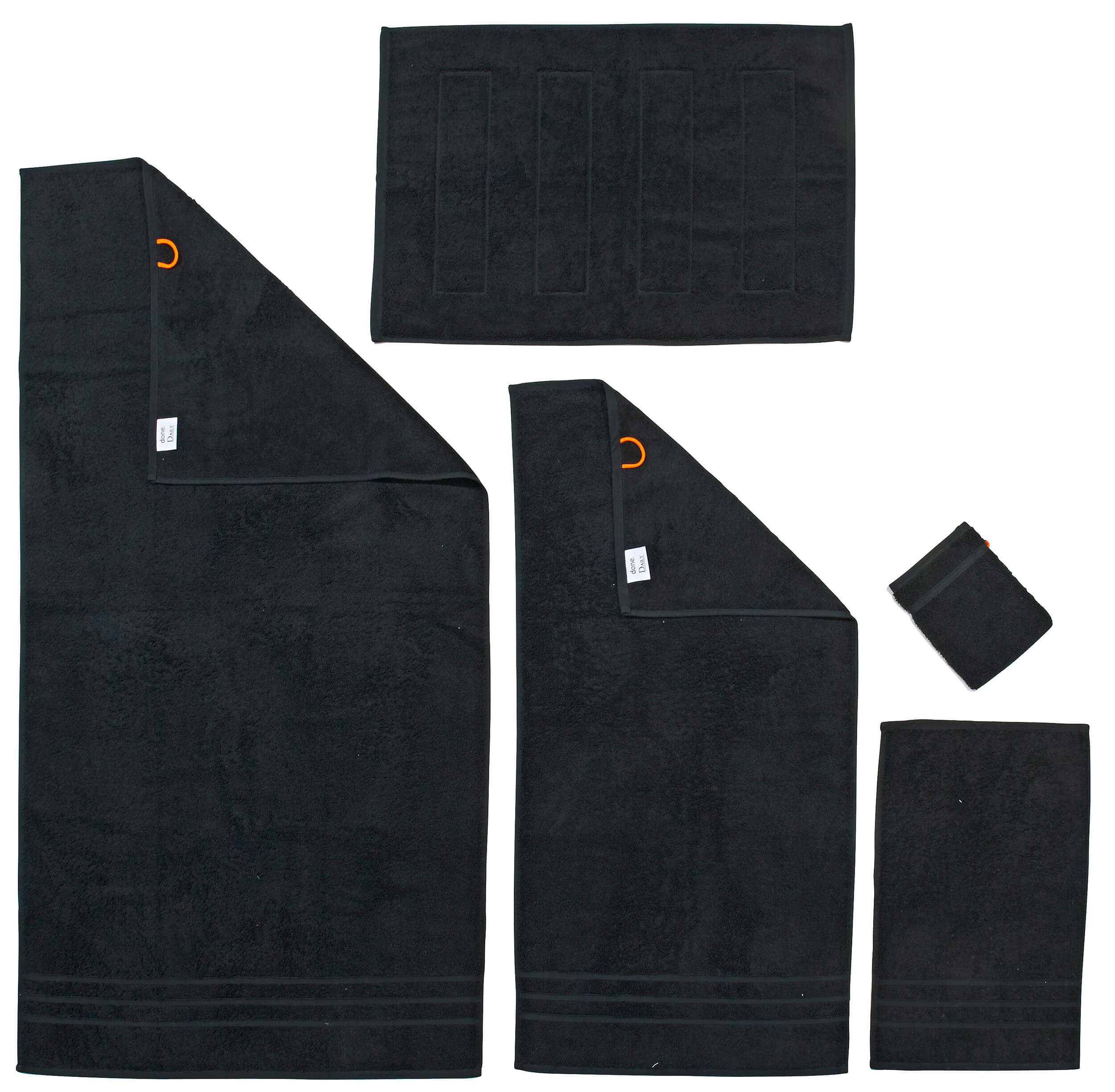 Полотенце махровое Daily Uni Black