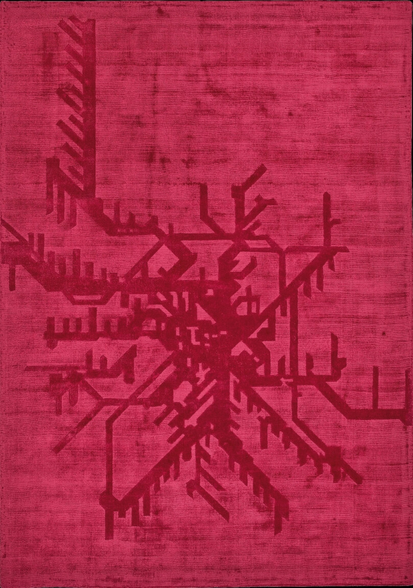 Дизайнерский ковер премиум класса Metropolitan Red