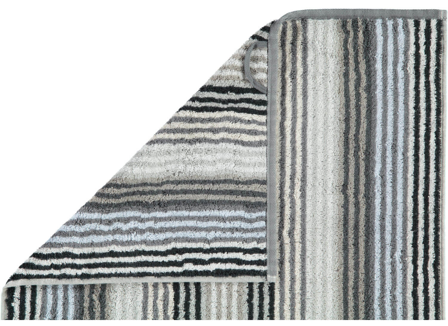 Махровое полотенце Unique Stripes Anthrazit