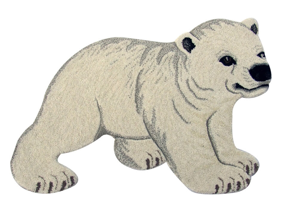 Дизайнерский ковер премиум класса Animals Baby Polar Bear White