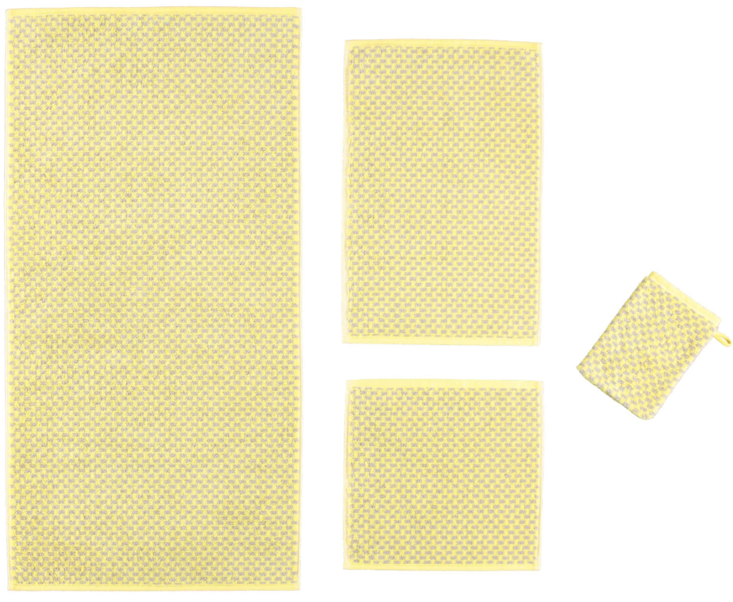 Махровое полотенце Reed Allover Lemon (956-57) ☞ Размер: 50 x 100 см