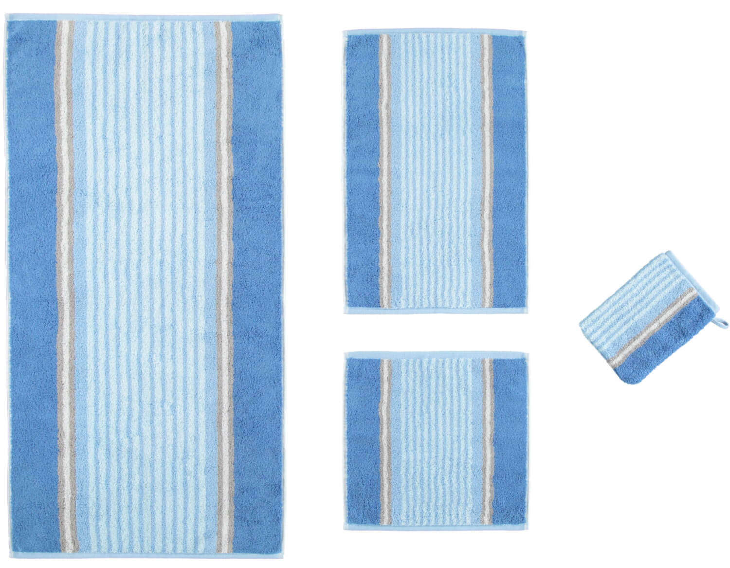 Полотенце махровое Florentine Stripes Blau (197-11)