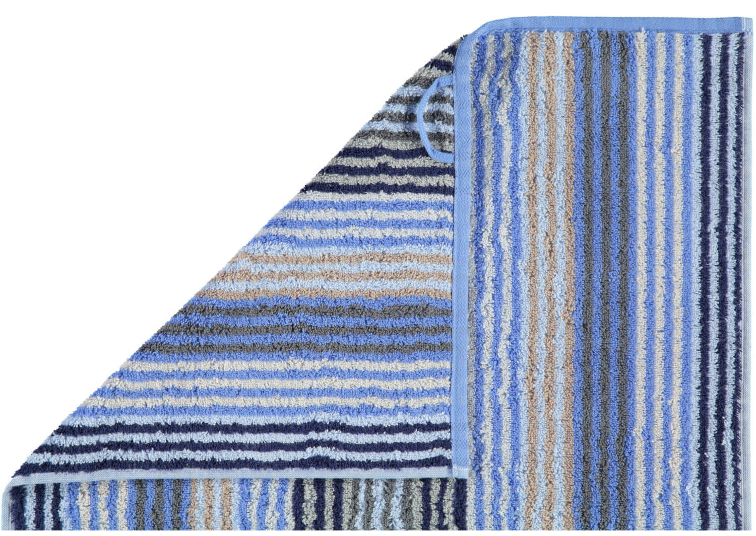 Махровое полотенце Unique Stripes Saphir