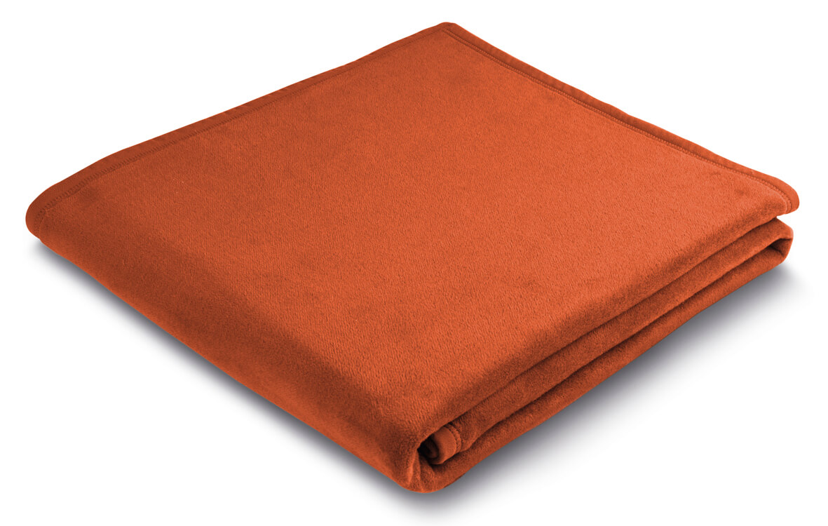 Оранжевое покрывало Uno Soft Terracotta