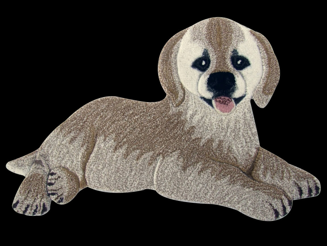 Дизайнерський килим преміум класу Animals Dog Gold