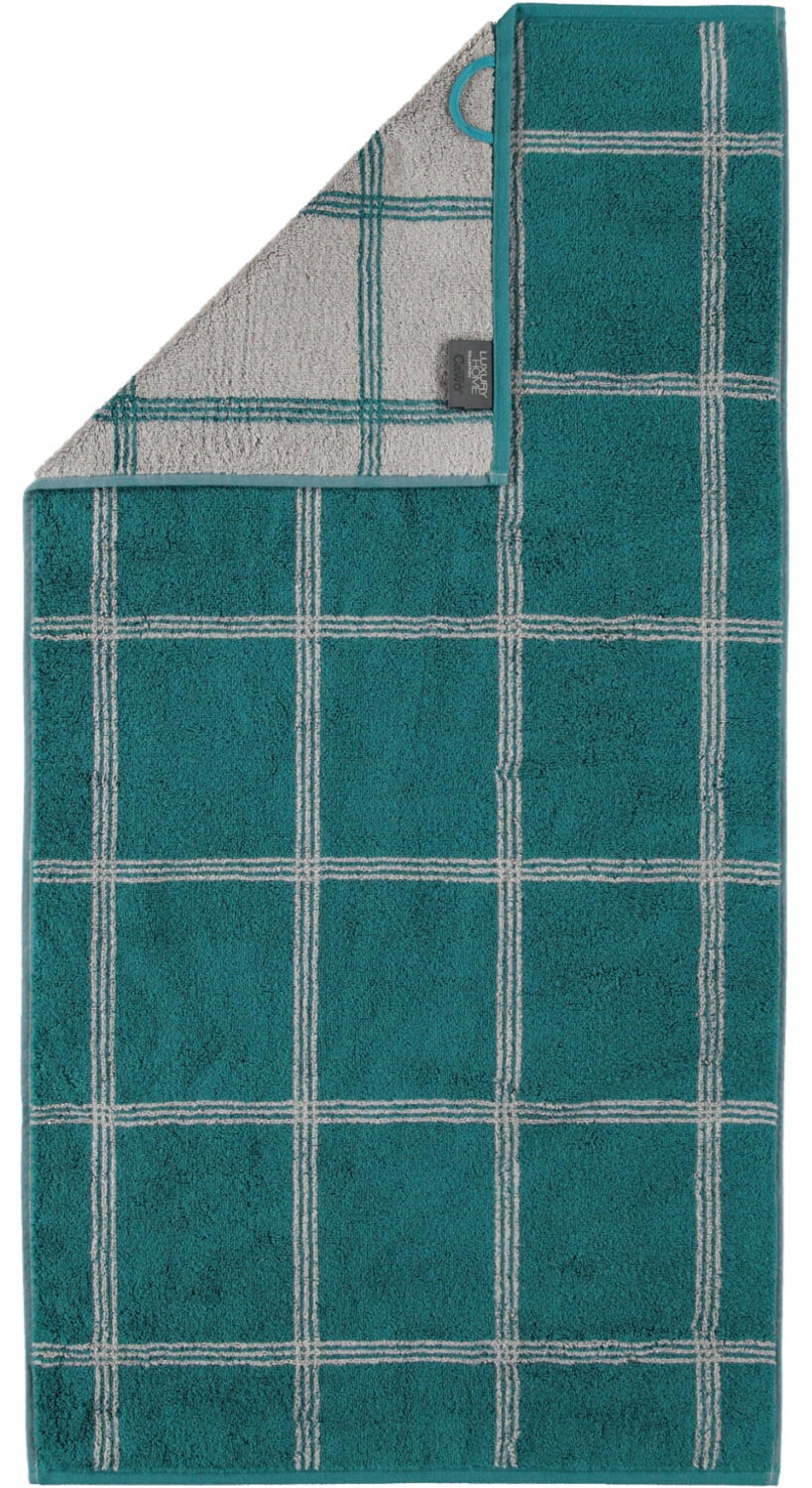 Банное полотенце Two-Tone Grafic Smaragd ☞ Размер: 50 x 100 см