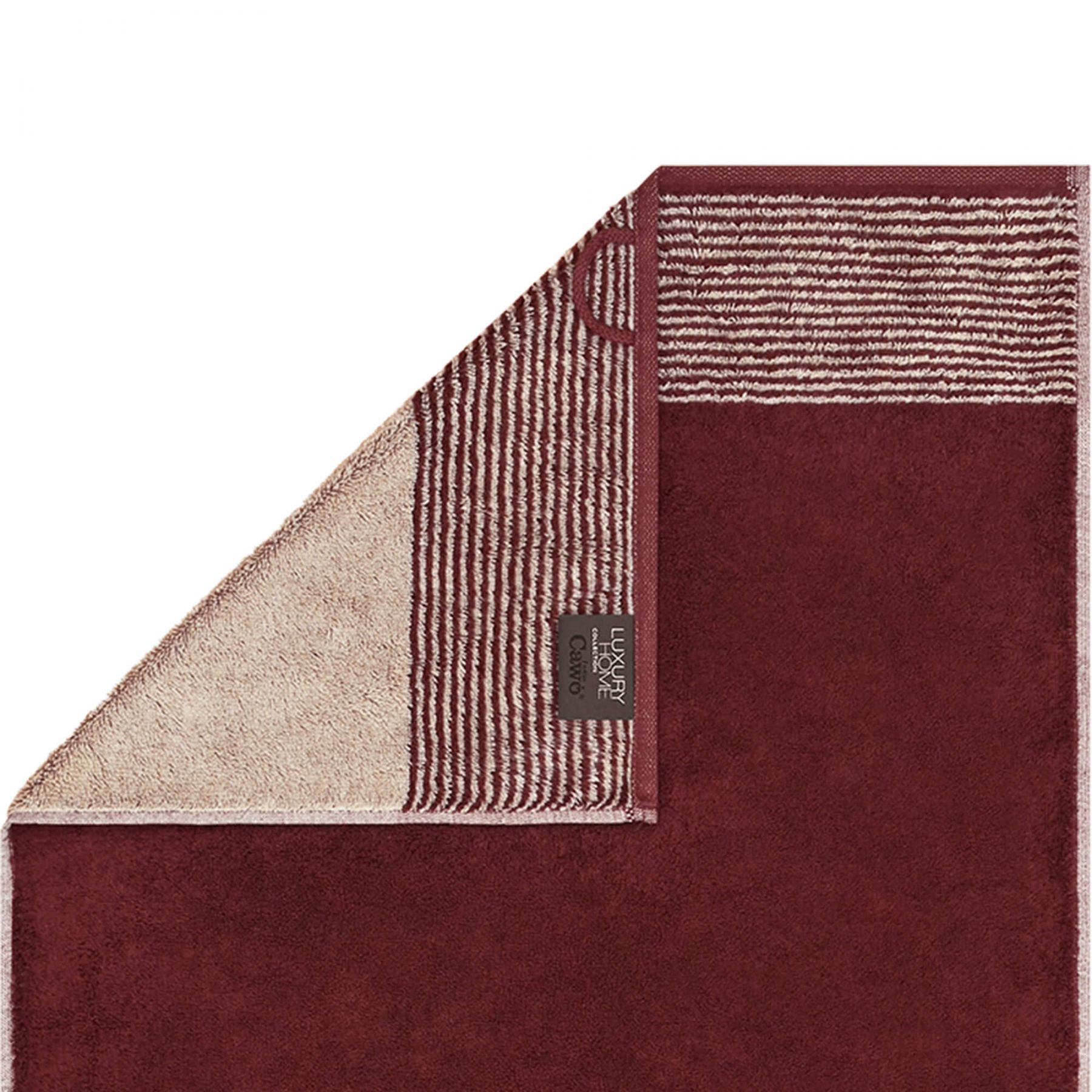 Махровое полотенеце Two-Tone Bordeaux (590-23)