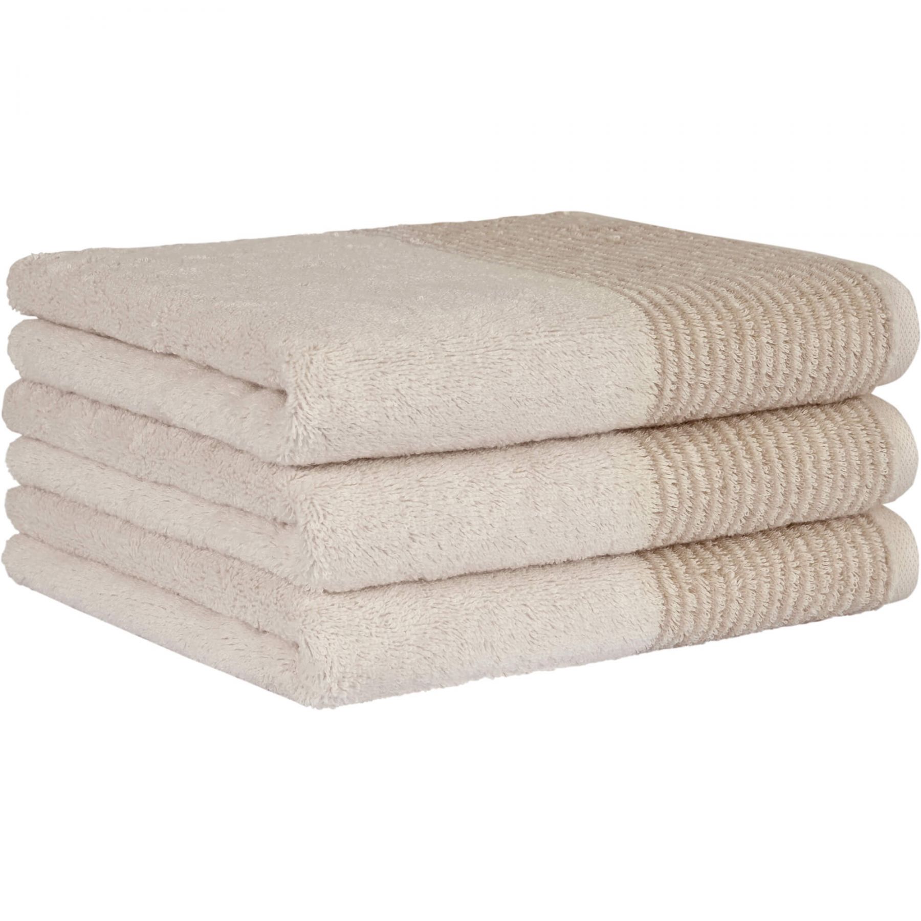 Махровое полотенеце Two-Tone Natur (590-36)