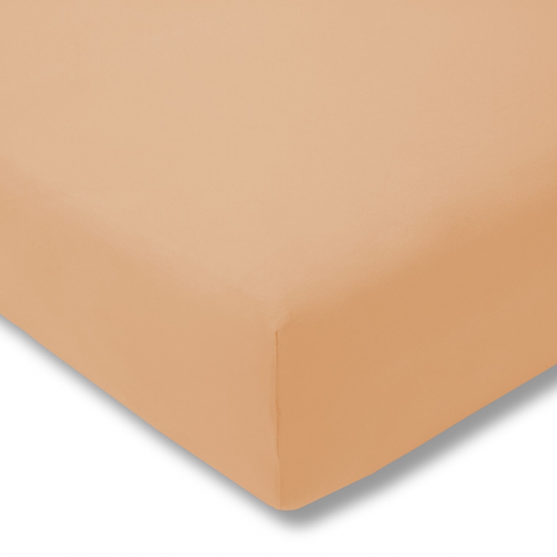 Простынь на резинке Zwirn-Jersey Sand (матрас - h до 35 см) ☞ Размер простыни: 180 x 200 - 200 x 220 см