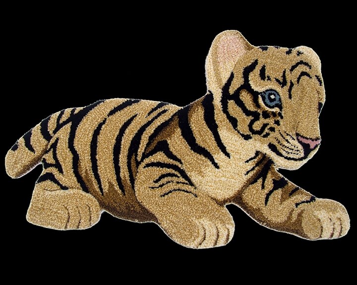 Дизайнерский ковер премиум класса Animals Tiger Toy Natural