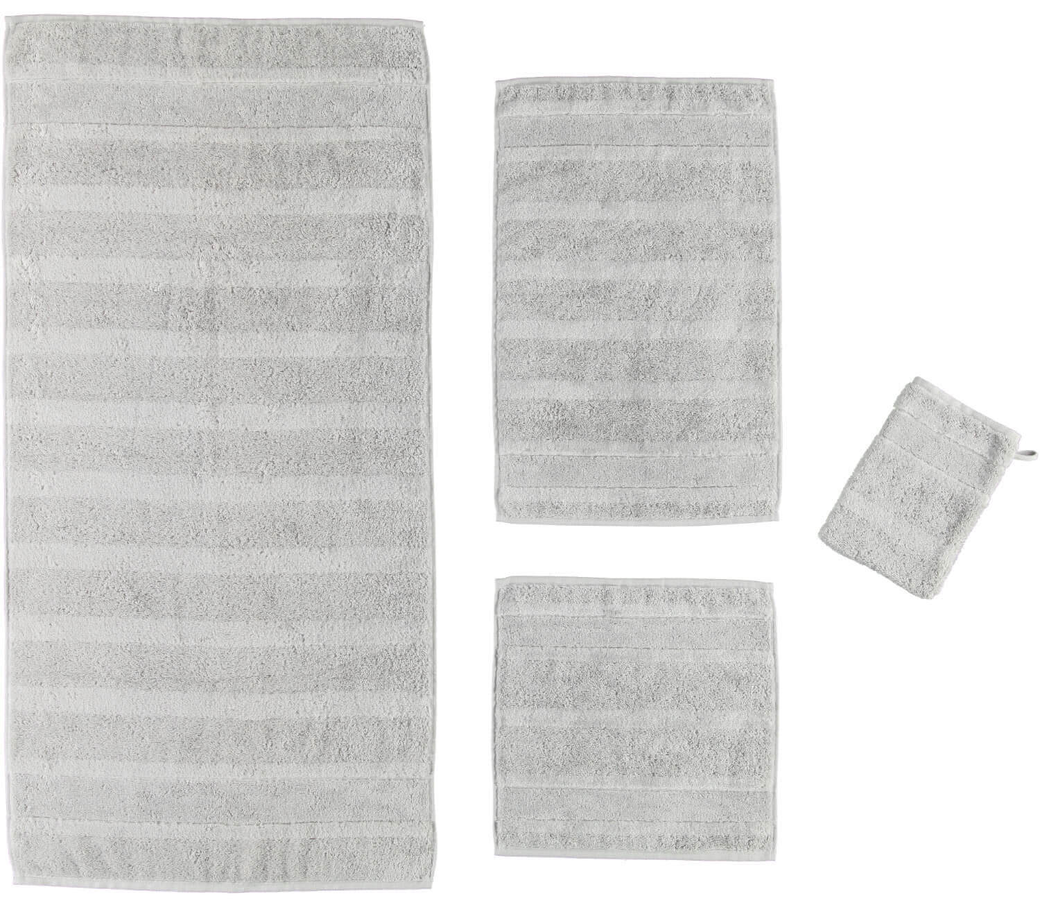 Хлопковое полотенце Noblesse Uni Silber ☞ Размер: 30 x 50 см