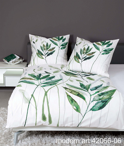 Немецкое постельное белье Modern Art 42066-06 Grun