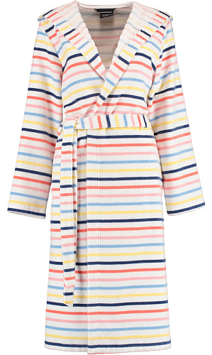 Велюровый халат Hood White-Multi (3344-62)