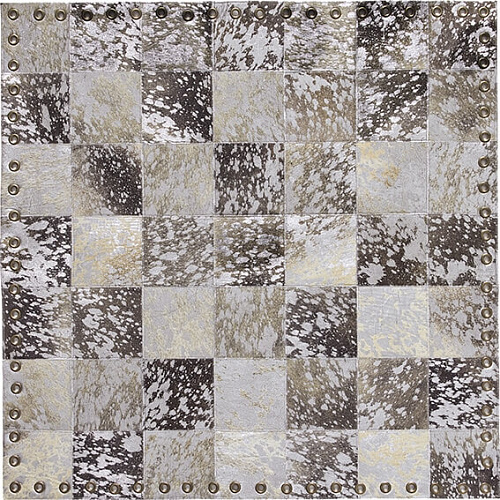 Ковер премиум класса из Италии Stringhe Pelle Lurex Grey/Silver