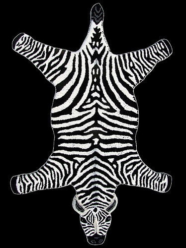 Дизайнерский ковер премиум класса Animals Zebra Black/White