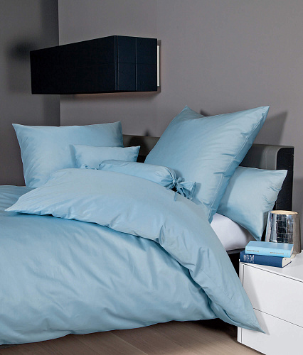 Голубое постельное белье Colors Perlblau