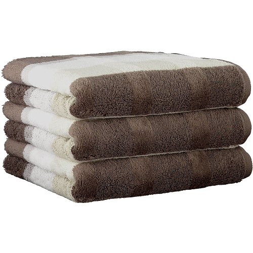 Махровое полотенце Noblesse Stripe Walnuss (1087-30)