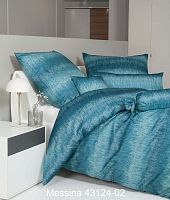 Сатиновое постельное белье Messina 43124-02 Blau