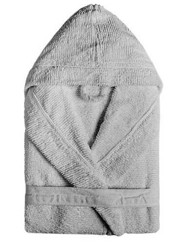 Халат с капюшоном Ribbon Hooded Silver