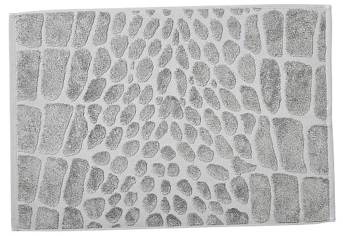 Банный коврик Black Line Croco Silver