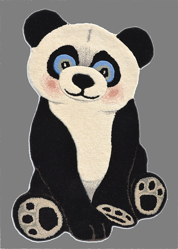 Дизайнерский ковер премиум класса Animals Panda Black/White