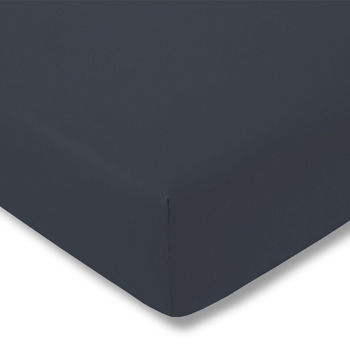 Простынь на резинке Zwirn-Jersey Indigo (матрас - h до 35 см)