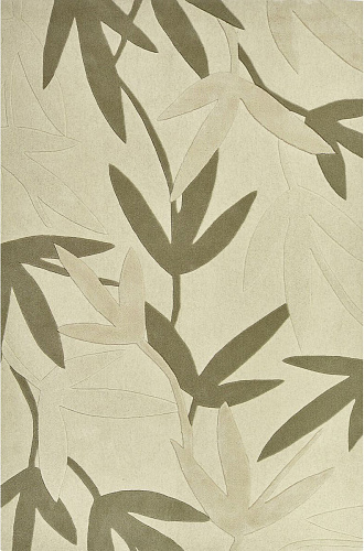 Ковер ручной работы Foglie Cream White