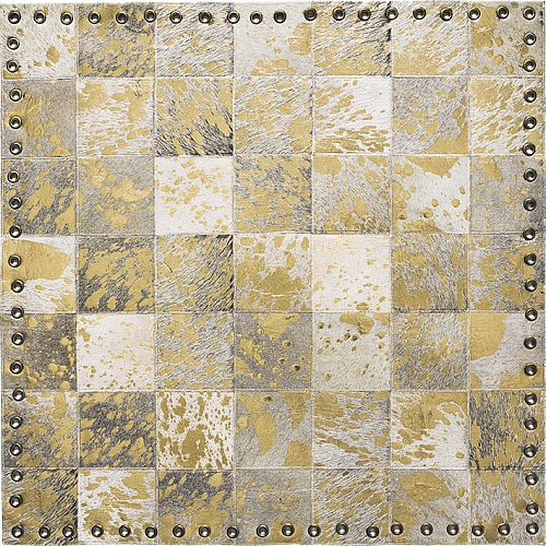 Ковер премиум класса из Италии Stringhe Pelle Lurex Ivory/Gold