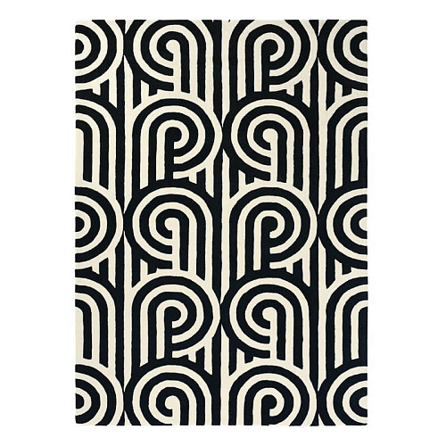 Ковер в стиле модерн Turnabouts Black 039205