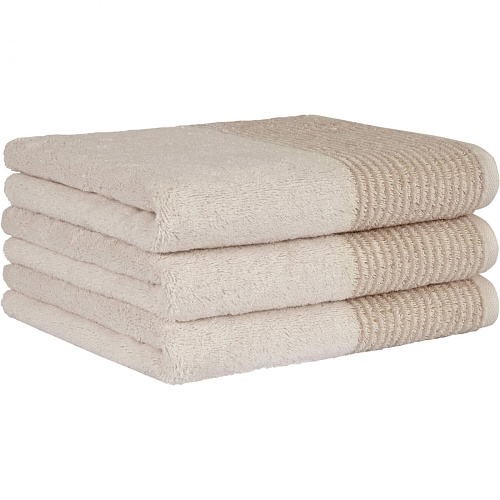 Махровое полотенеце Two-Tone Natur (590-36)