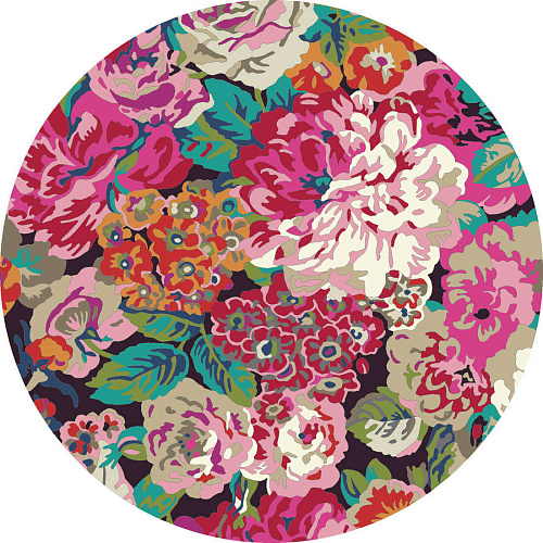 Дизайнерський килим Rose & Peony Round 45005