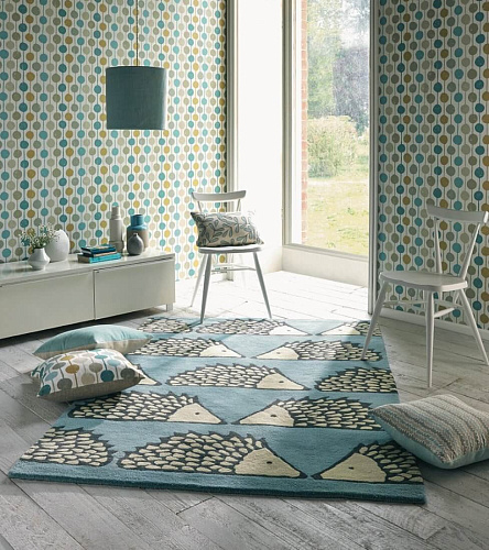 Ковер из 100% шерсти Spike Marine 26808