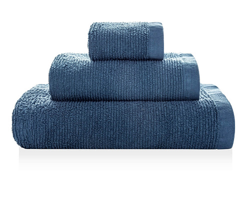 Махровое полотенце Ribbon Dark Denim Sorema